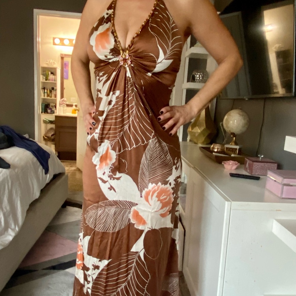 Beautiful silk floor length dress